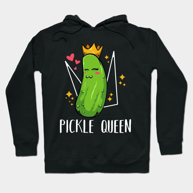 Pickle - Pickle Queen - Funny Kawaii Vegetable Vegan Hoodie by Lumio Gifts